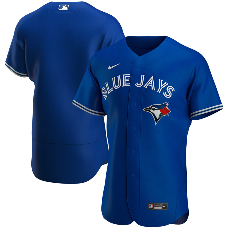 MLB Men Toronto Blue Jays Nike Royal Alternate 2020 Authentic Jersey 
